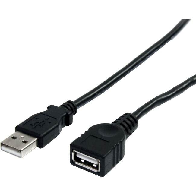 StarTech.com 3 ft Black USB 2.0 Extension Cable A to A - M-F - American Tech Depot