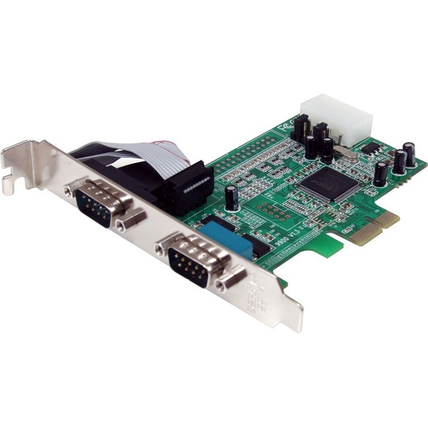 StarTech.com 2 Port PCIe Serial Adapter Card with 16550 - American Tech Depot