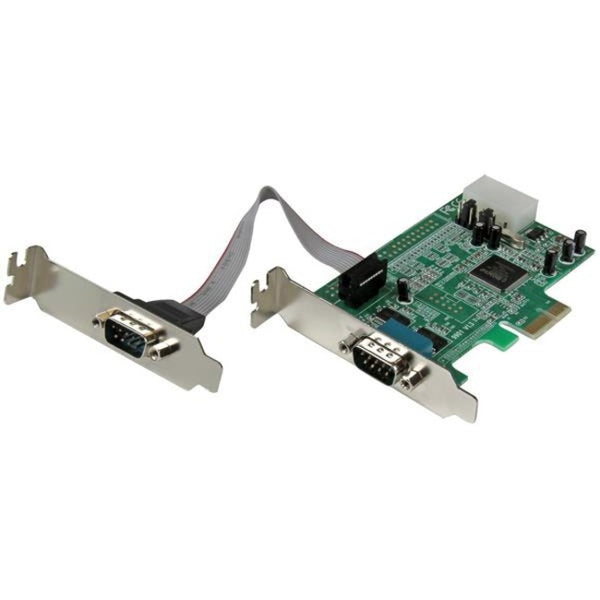 StarTech.com 2 Port Low Profile PCI Express Serial Card - 16550 - American Tech Depot