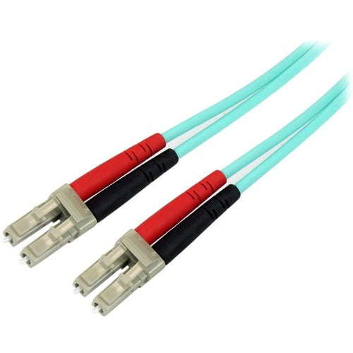 StarTech.com 5m Fiber Optic Cable - 10 Gb Aqua - Multimode Duplex 50-125 - LSZH - LC-LC - OM3 - LC to LC Fiber Patch Cable - American Tech Depot