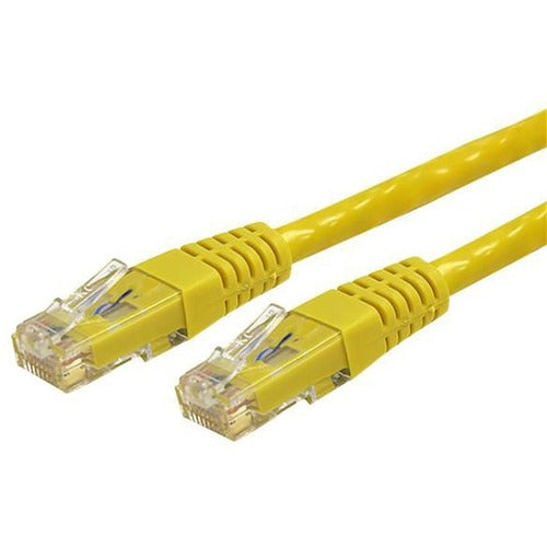 StarTech.com 20ft CAT6 Ethernet Cable - Yellow Molded Gigabit CAT 6 Wire - 100W PoE RJ45 UTP 650MHz - Category 6 Network Patch Cord UL-TIA - American Tech Depot