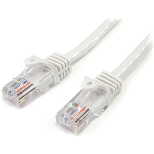 StarTech.com 25 ft White Snagless Cat5e UTP Patch Cable - American Tech Depot