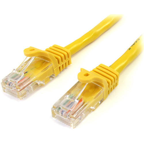 StarTech.com 25 ft Yellow Snagless Cat5e UTP Patch Cable - American Tech Depot