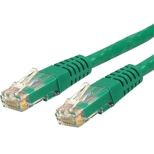 StarTech.com 20ft CAT6 Ethernet Cable - Green Molded Gigabit CAT 6 Wire - 100W PoE RJ45 UTP 650MHz - Category 6 Network Patch Cord UL-TIA - American Tech Depot