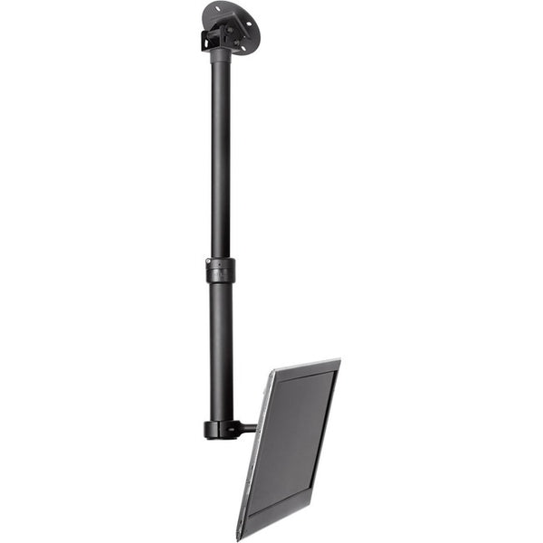 Atdec ceiling mount for medium display, short pole - Loads up to 55lb - Black - VESA 200x200