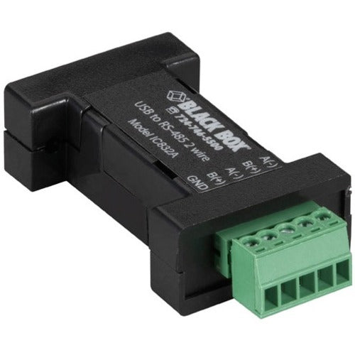 Black Box DB9 Mini Converter (USB to Serial), USB-RS-485 (2-wire, Terminal Block) - American Tech Depot