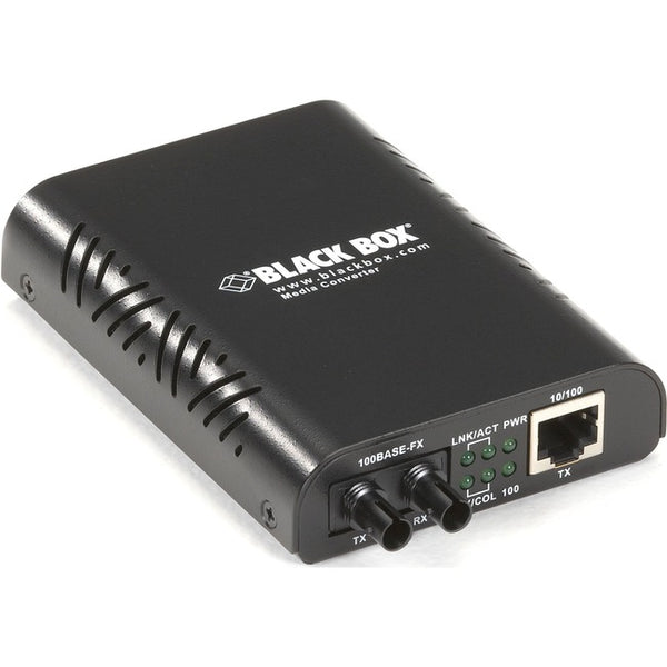 Black Box LinkGain 10-100BASE-TX to 100BASE-FX Media Converter, ST