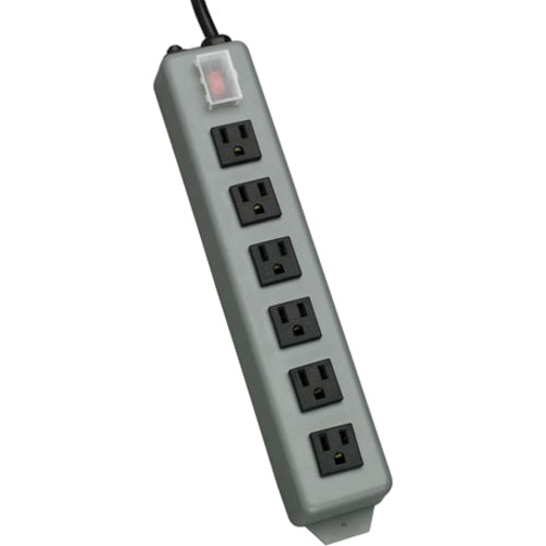 Tripp Lite Waber Power Strip 120V 5-15R 6 Outlet Metal 15' Cord 5-15P - American Tech Depot