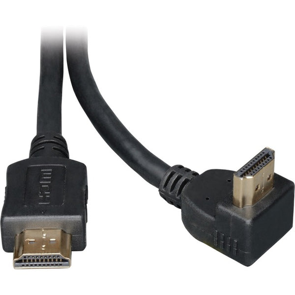 Tripp Lite 6ft High Speed HDMI Cable Digital Video with Audio Right Angle Connector 4K x 2K M-M 6' - American Tech Depot