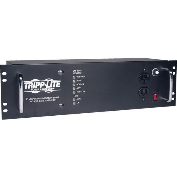 Tripp Lite 2400W Rackmount Line Conditioner w- AVR - Surge Protection 120V 20A 60Hz 14 Outlet 12ft Cord Power Conditioner - American Tech Depot