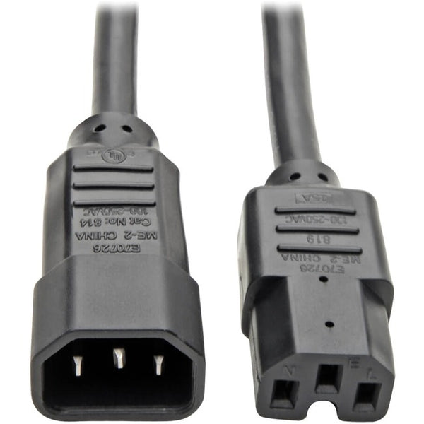 Tripp Lite 6ft Computer Power Cord Cable C14 to C15 Heavy Duty 16A 14AWG 6' - American Tech Depot