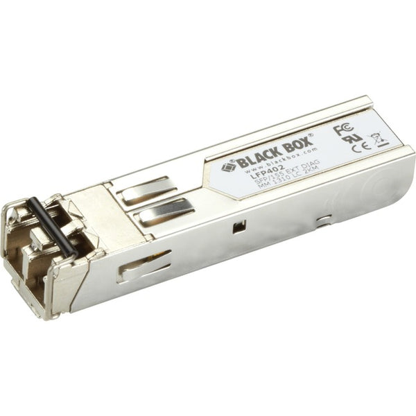 Black Box SFP, 155-Mbps Fiber with Extended Diagnostics, 1310-nm Multimode, 2 km, LC