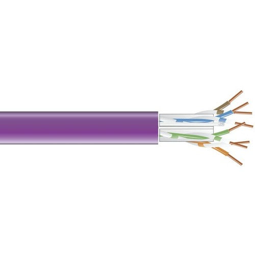 Black Box GigaTrue 550 CAT6, 550-MHz Solid Bulk Cable, PVC, Violet, 1000-ft. (304.8-m) - American Tech Depot