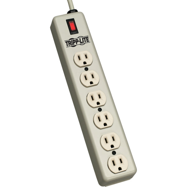 Tripp Lite Waber Power Strip Metal 5-15R 6 Outlet 5-15P 6' Cord - American Tech Depot