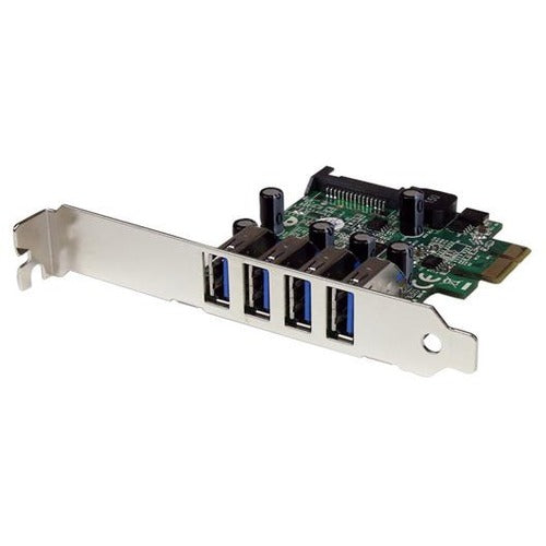 StarTech.com 4 Port PCI Express PCIe SuperSpeed USB 3.0 Controller Card Adapter with UASP - SATA Power - American Tech Depot