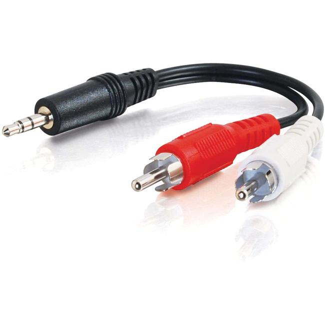 C2G 3ft Value Series One 3.5mm Stereo Male To Two RCA Stereo Male Y-Cable - American Tech Depot