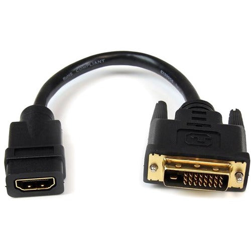 StarTech.com 8in HDMI® to DVI-D Video Cable Adapter - HDMI Female to DVI Male - American Tech Depot