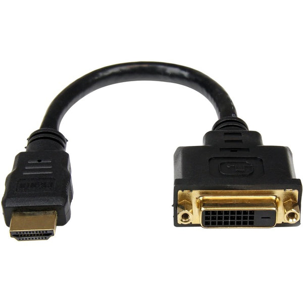 StarTech.com 8in HDMI® to DVI-D Video Cable Adapter - HDMI Male to DVI Female - American Tech Depot