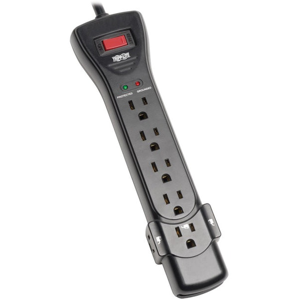 Tripp Lite Surge Protector Power Strip 120V 7 Outlet 7' Cord 2160 Joules Black - American Tech Depot