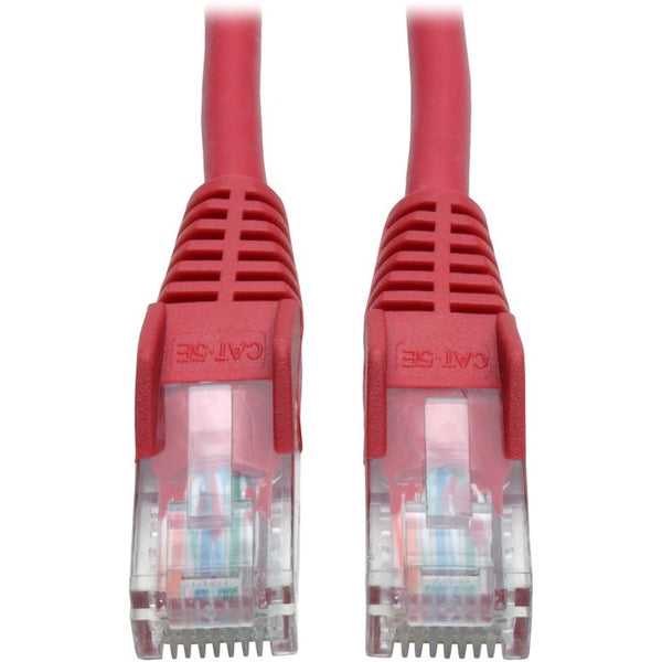 Tripp Lite 10ft Cat5e Cat5 Snagless Molded Patch Cable RJ45 M-M Red 10' - American Tech Depot