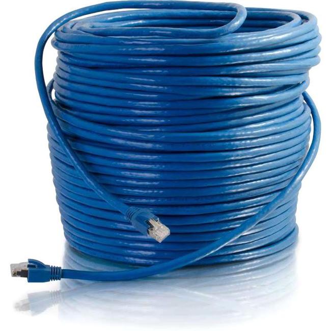 C2G 200ft Cat6 Ethernet Cable - Solid Shielded (STP) - Blue - American Tech Depot