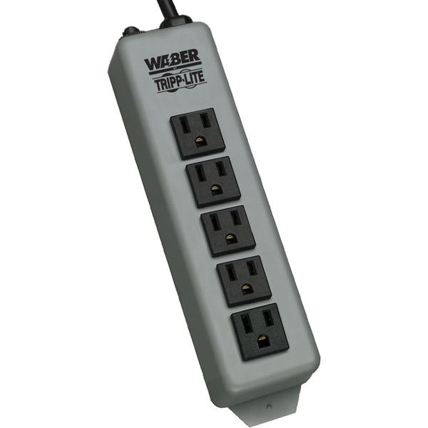 Tripp Lite Waber Power Strip Metal 5-15R 5 Outlet 5-15P 15' Cord - American Tech Depot