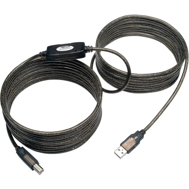 Tripp Lite 25ft USB 2.0 Hi-Speed Active Repeater Cable USB-A to USB-B M-M - American Tech Depot