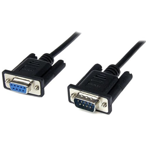 StarTech.com 2m Black DB9 RS232 Serial Null Modem Cable F-M - American Tech Depot