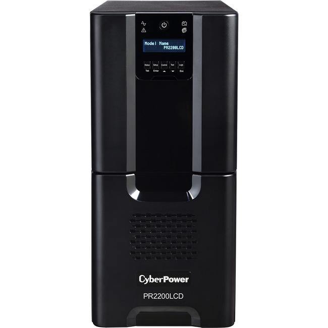 CyberPower Smart App Sinewave PR2200LCD 2200VA Pure Sine Wave Tower LCD UPS - American Tech Depot