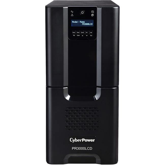 CyberPower Smart App Sinewave PR3000LCD 3000VA Pure Sine Wave Tower LCD UPS - American Tech Depot