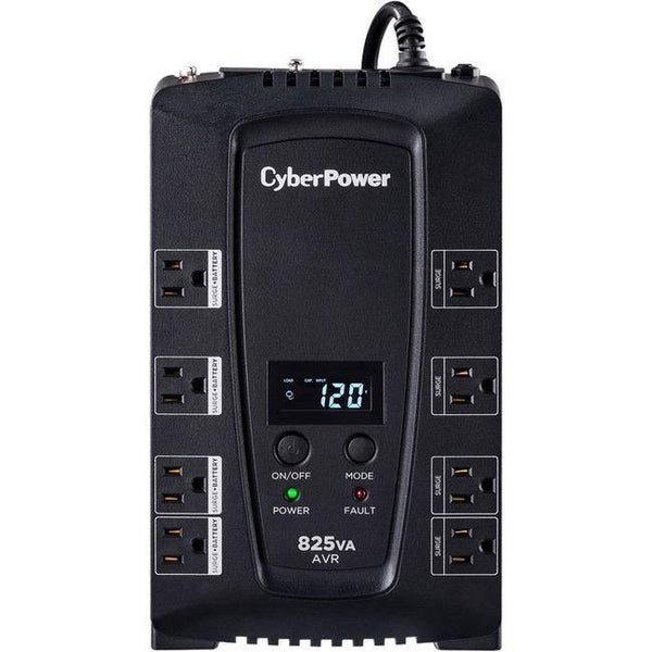 CyberPower Intelligent LCD CP825AVRLCD 825 VA Desktop UPS - American Tech Depot