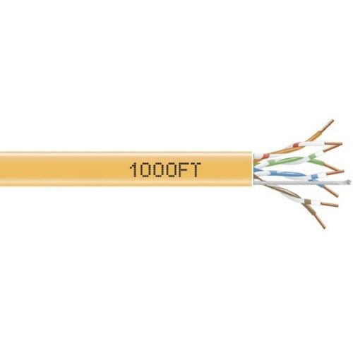 Black Box GigaTrue 550 CAT6, 550-MHz Solid Bulk Cable, 1000-ft. (304.8-m), PVC, Orange - American Tech Depot