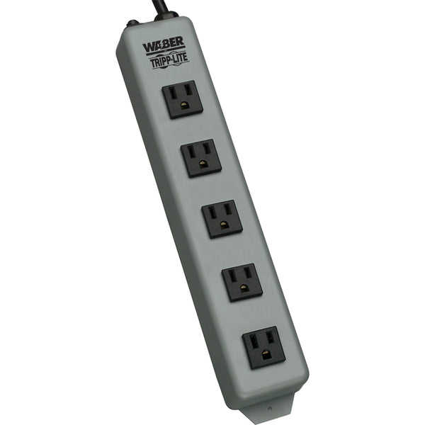 Tripp Lite Waber Industrial Power Strip 5 Outlet 6' Cord Switchless 5-15P - American Tech Depot