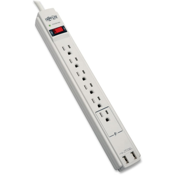 Tripp Lite Surge Protector Power Strip 120V USB 6 Outlet 6' Cord 990 Joule - American Tech Depot