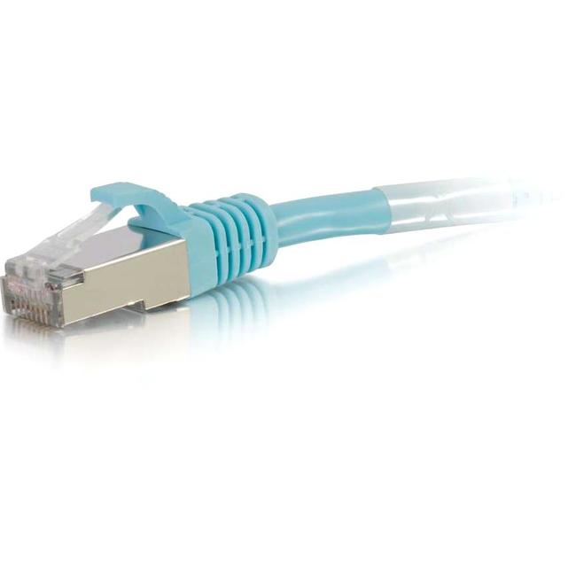 C2G-6ft Cat6a Snagless Shielded (STP) Network Patch Cable - Aqua - American Tech Depot