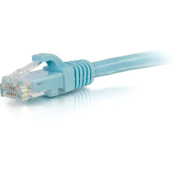 C2G 1ft Cat6a Snagless Unshielded (UTP) Network Patch Ethernet Cable-Aqua - American Tech Depot