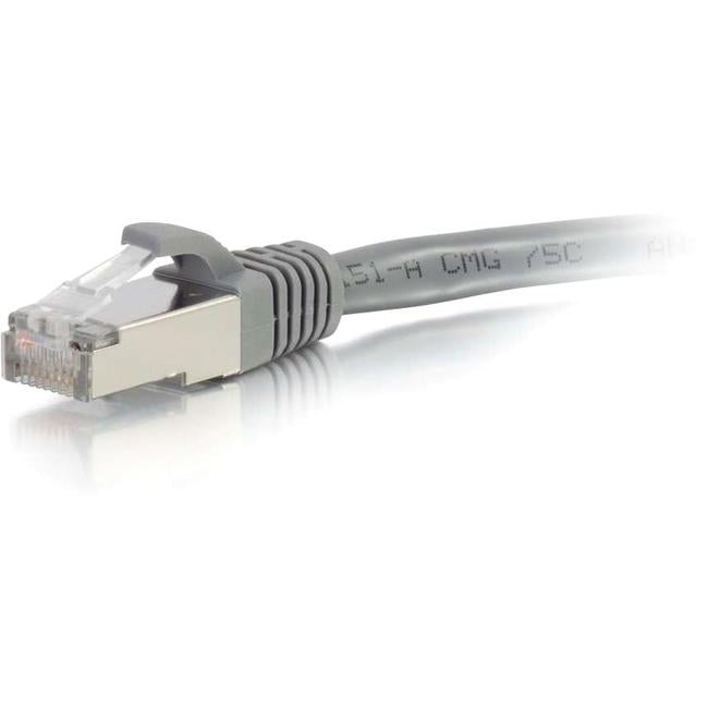 C2G-8ft Cat6 Snagless Shielded (STP) Network Patch Cable - Gray - American Tech Depot