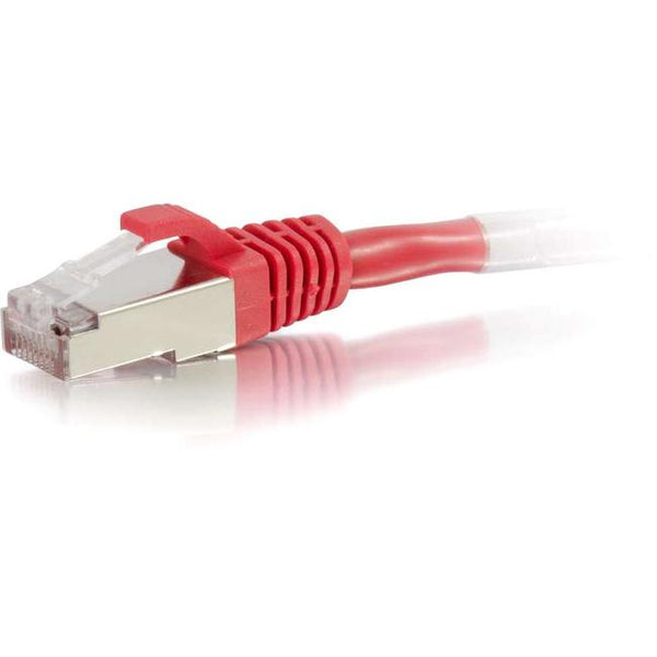 C2G-8ft Cat6 Snagless Shielded (STP) Network Patch Cable - Red - American Tech Depot