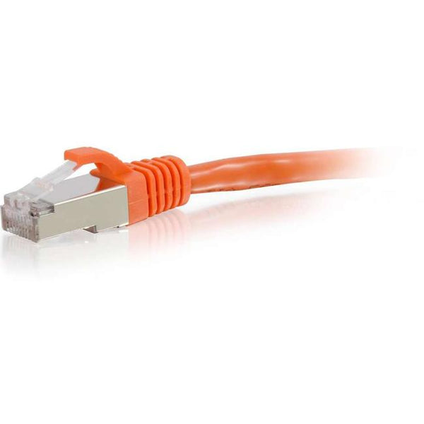 C2G-8ft Cat6 Snagless Shielded (STP) Network Patch Cable - Orange - American Tech Depot