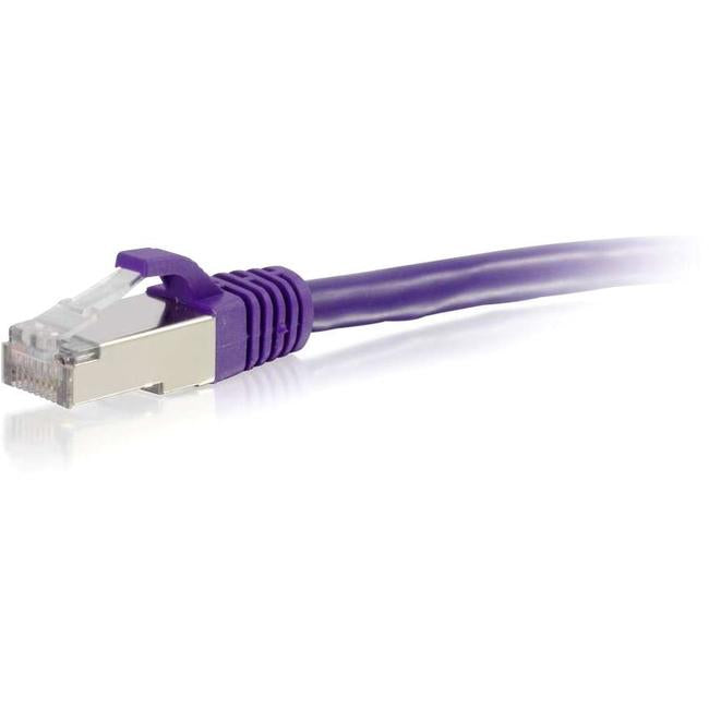 C2G-8ft Cat6 Snagless Shielded (STP) Network Patch Cable - Purple - American Tech Depot