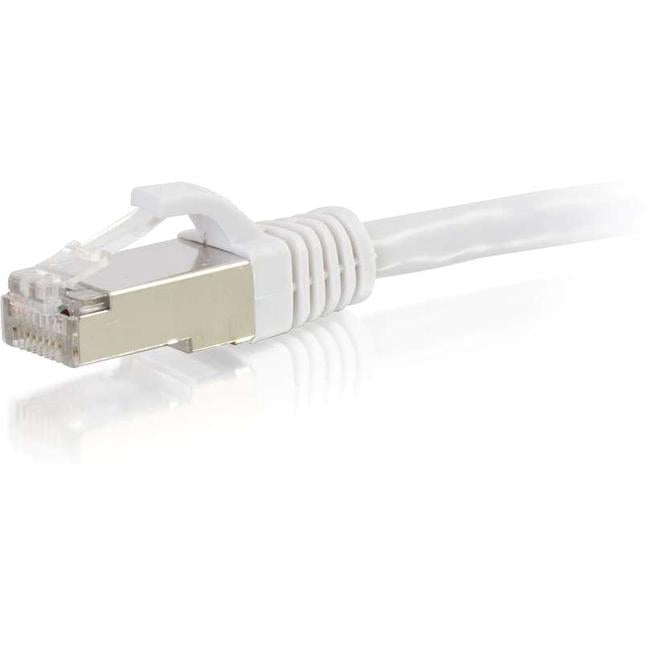 C2G-8ft Cat6 Snagless Shielded (STP) Network Patch Cable - White - American Tech Depot