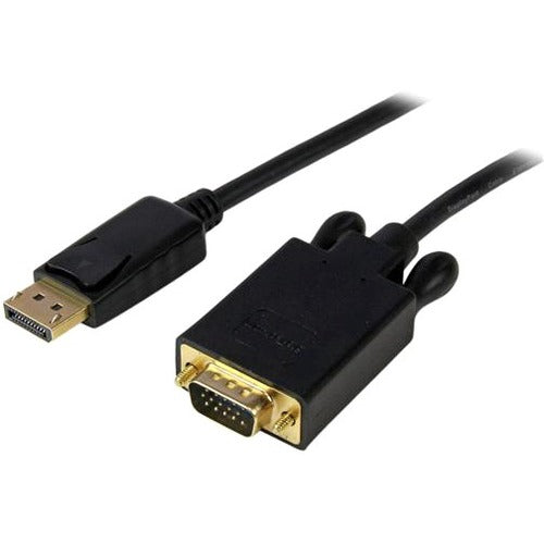 StarTech.com 6 ft DisplayPort™ to VGA Adapter Converter Cable - DP to VGA 1920x1200 - Black - American Tech Depot