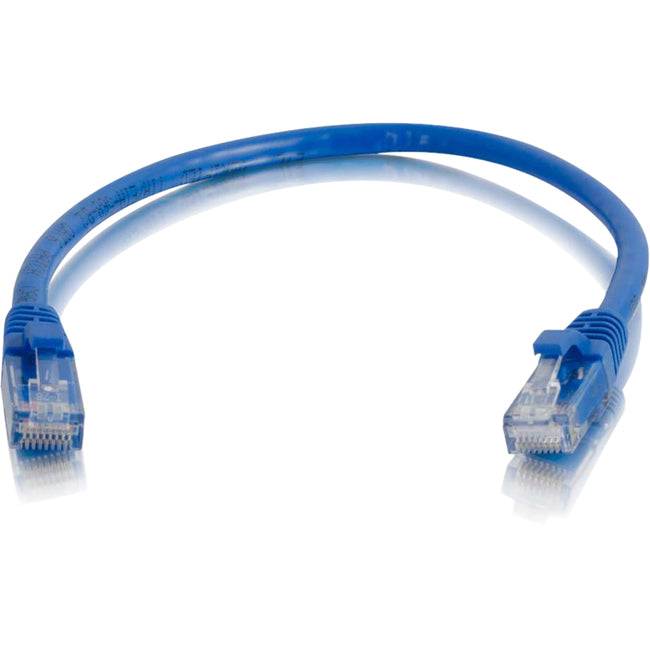 C2G 6in Cat6a Snagless Unshielded (UTP) Network Patch Ethernet Cable-Blue - American Tech Depot