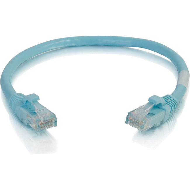 C2G 6in Cat6a Snagless Unshielded (UTP) Network Patch Ethernet Cable-Aqua - American Tech Depot