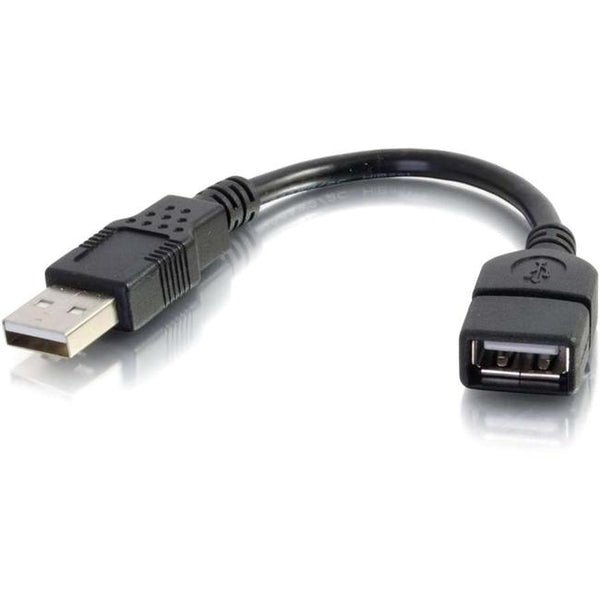 C2G 6in USB Extension Cable - USB 2.0 A Male to A Female - American Tech Depot