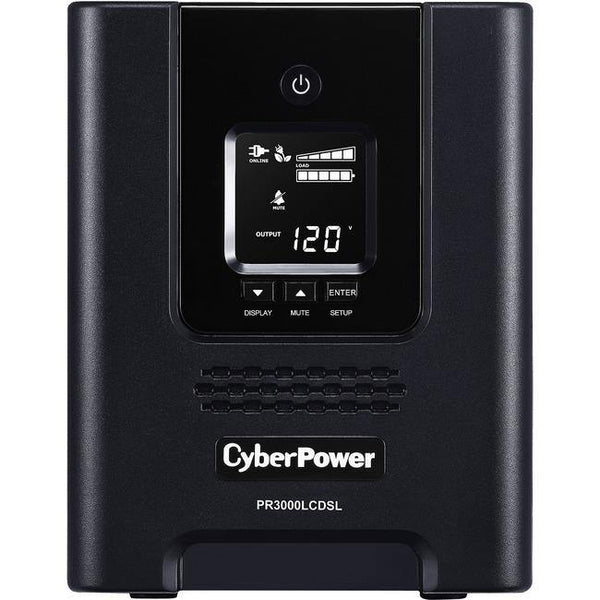 CyberPower Smart App Sinewave PR3000LCDSL 3000VA Pure Sine Wave Tower LCD UPS - American Tech Depot