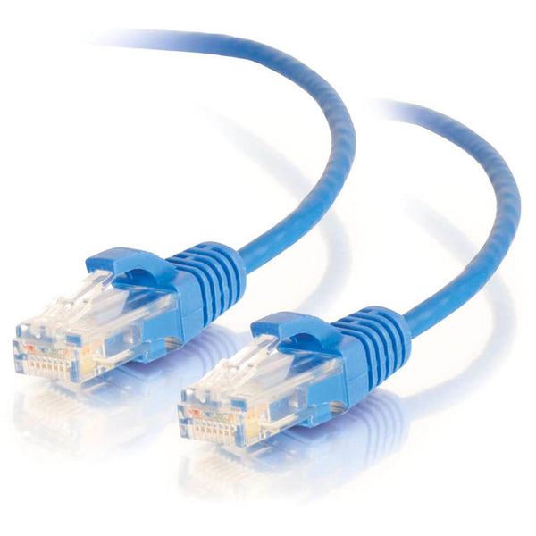 C2G 10ft Cat6 Ethernet Cable - Slim - Snagless Unshielded (UTP) - Blue - American Tech Depot