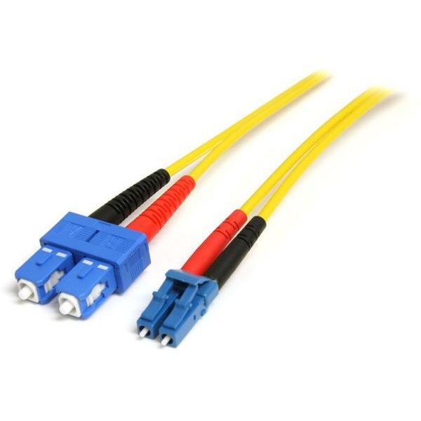 StarTech.com 10m Fiber Optic Cable - Single-Mode Duplex 9-125 - LSZH - LC-SC - OS1 - LC to SC Fiber Patch Cable - American Tech Depot