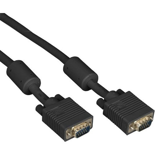 Black Box VGA Video Cable with Ferrite Core, Black, Male-Male, 25-ft. (7.6-m) - American Tech Depot