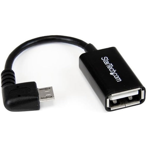 StarTech.com 5in Right Angle Micro USB to USB OTG Host Adapter M-F - American Tech Depot